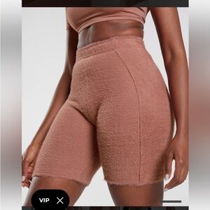 Gymshark Whitney Eyelash Knit Shorts Cayon Red